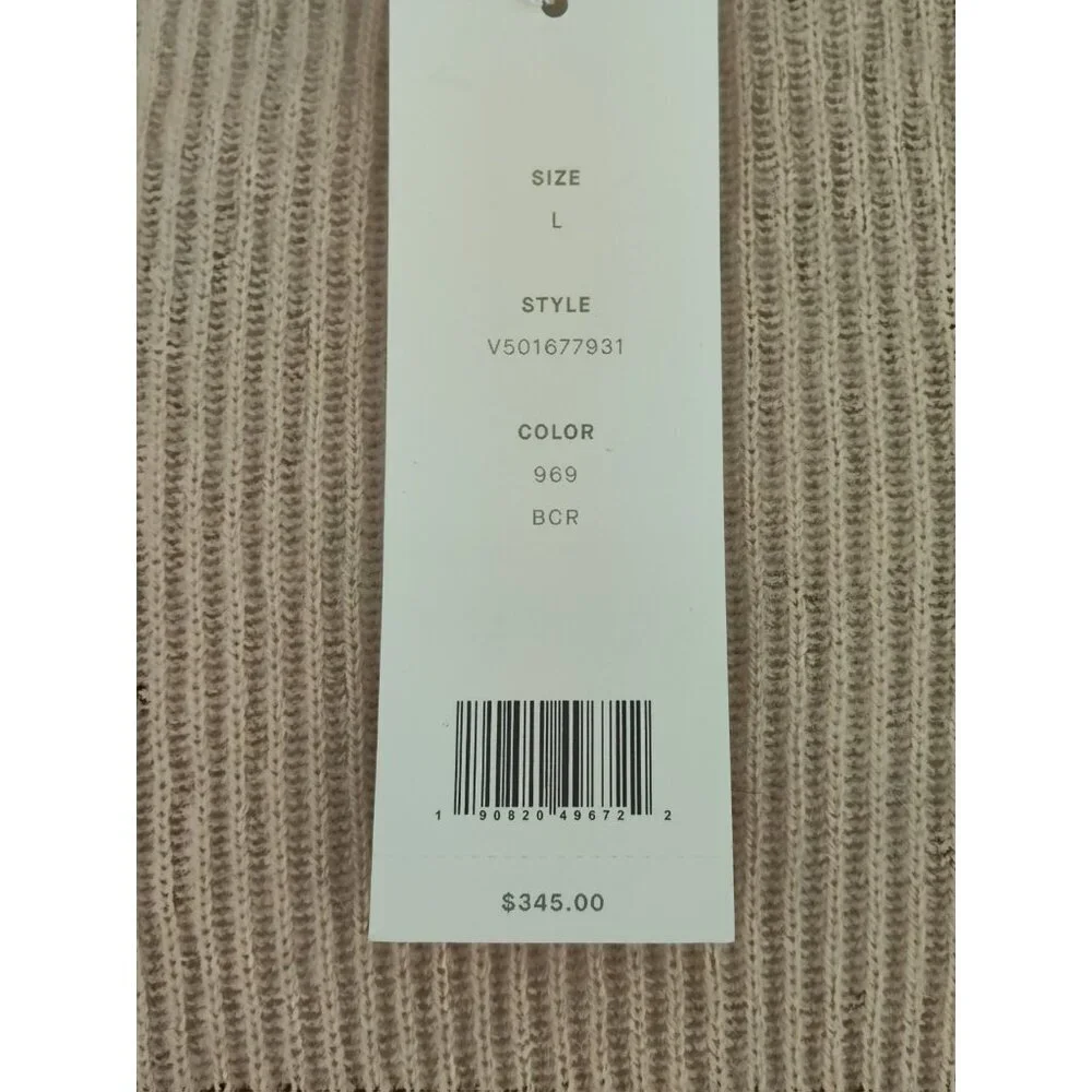 Vince Women’s Size L Pullover Sweater 100% Cashmere Color Block Long Sleeve